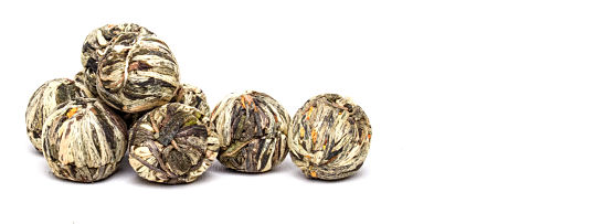 bolitas de te blooming tea osmanthus azucena